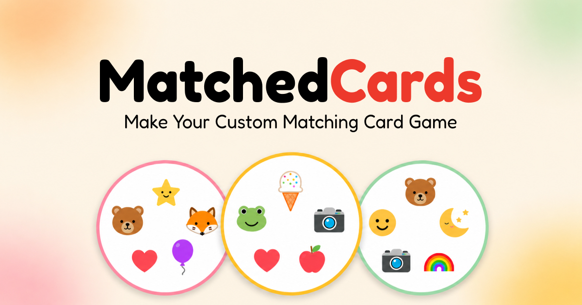 MatchedCards — Custom Matching Card Game Maker